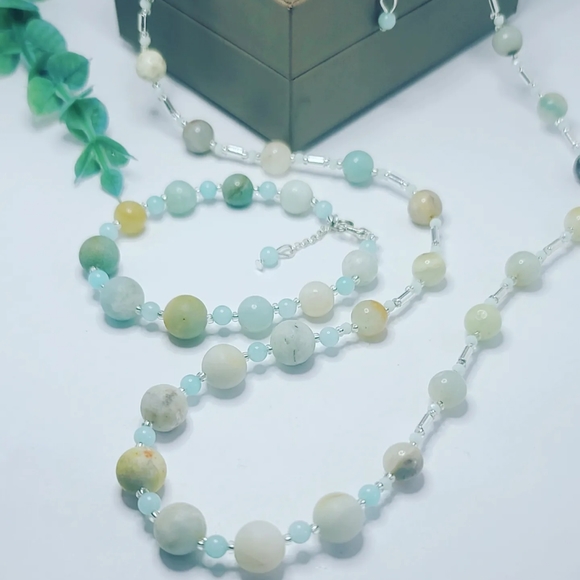 Amazonite necklace - Picture 2 of 6